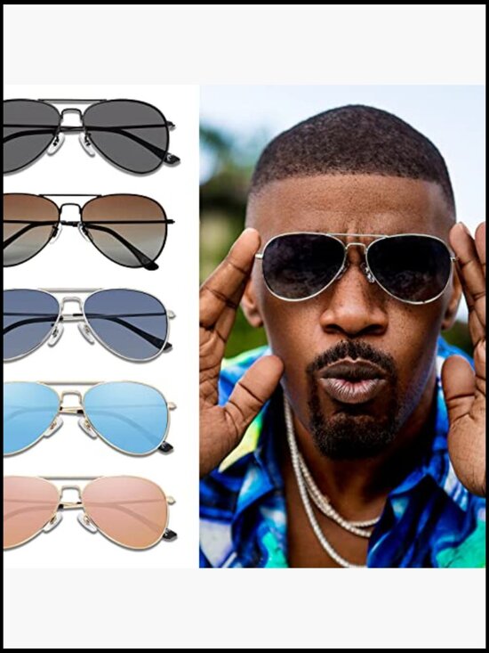 Oversized Aviator Sunglasses Polarized 100% UV Protection Stainless Steel main image 3
